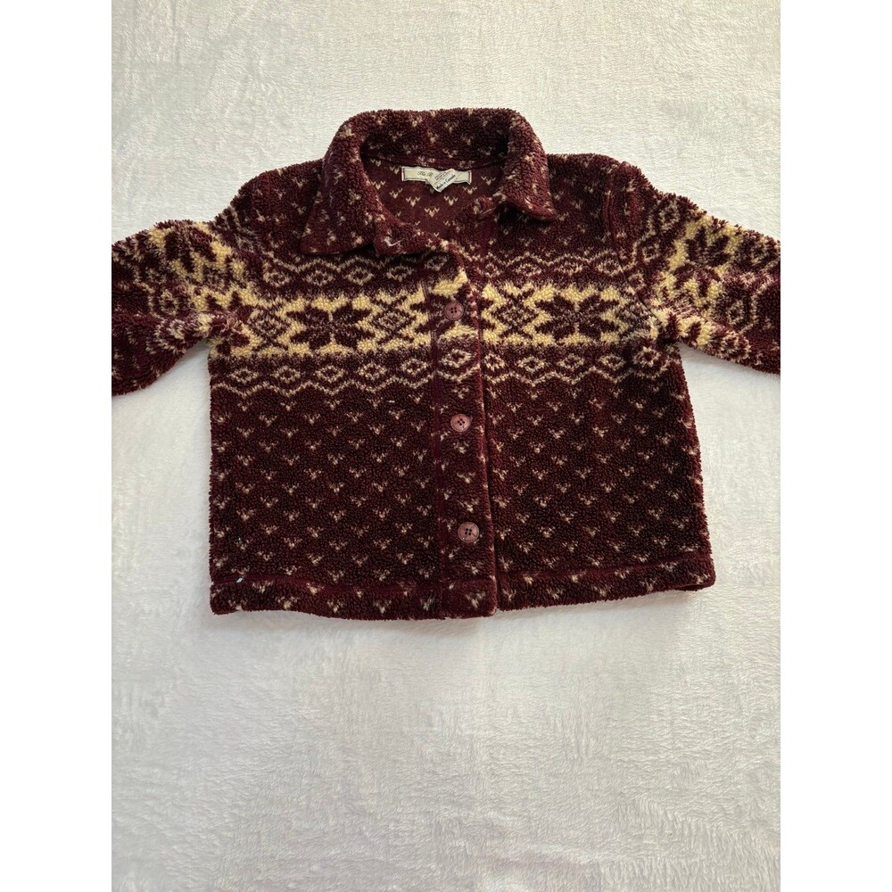 90’s Vintage The Barrage Co Fuzzy Warm Button Up Jacket size large